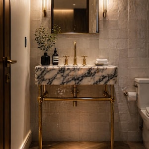 Unlacquered Brass Console Legs- Custom Sizing Available.