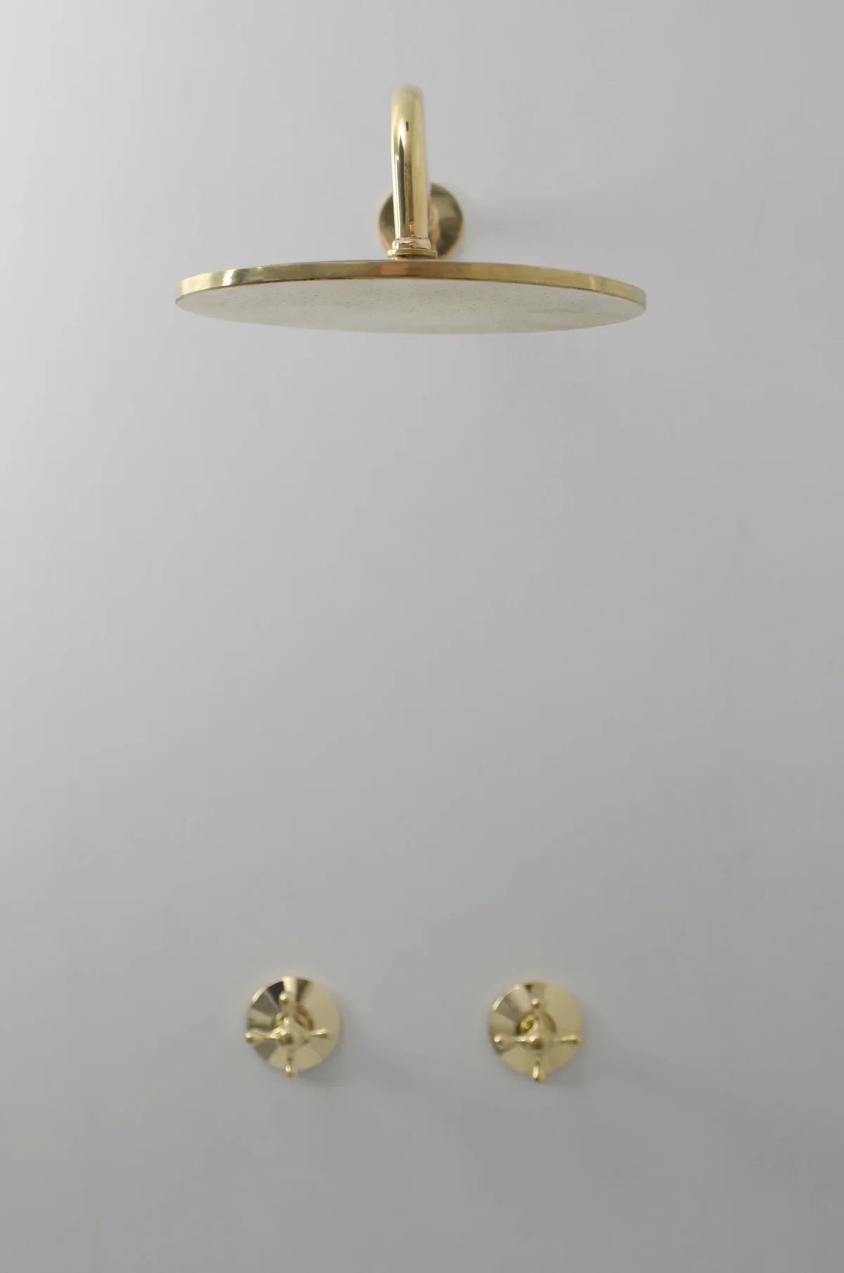 Unlacquered Brass Shower System- Shower Head Antique Brass.
