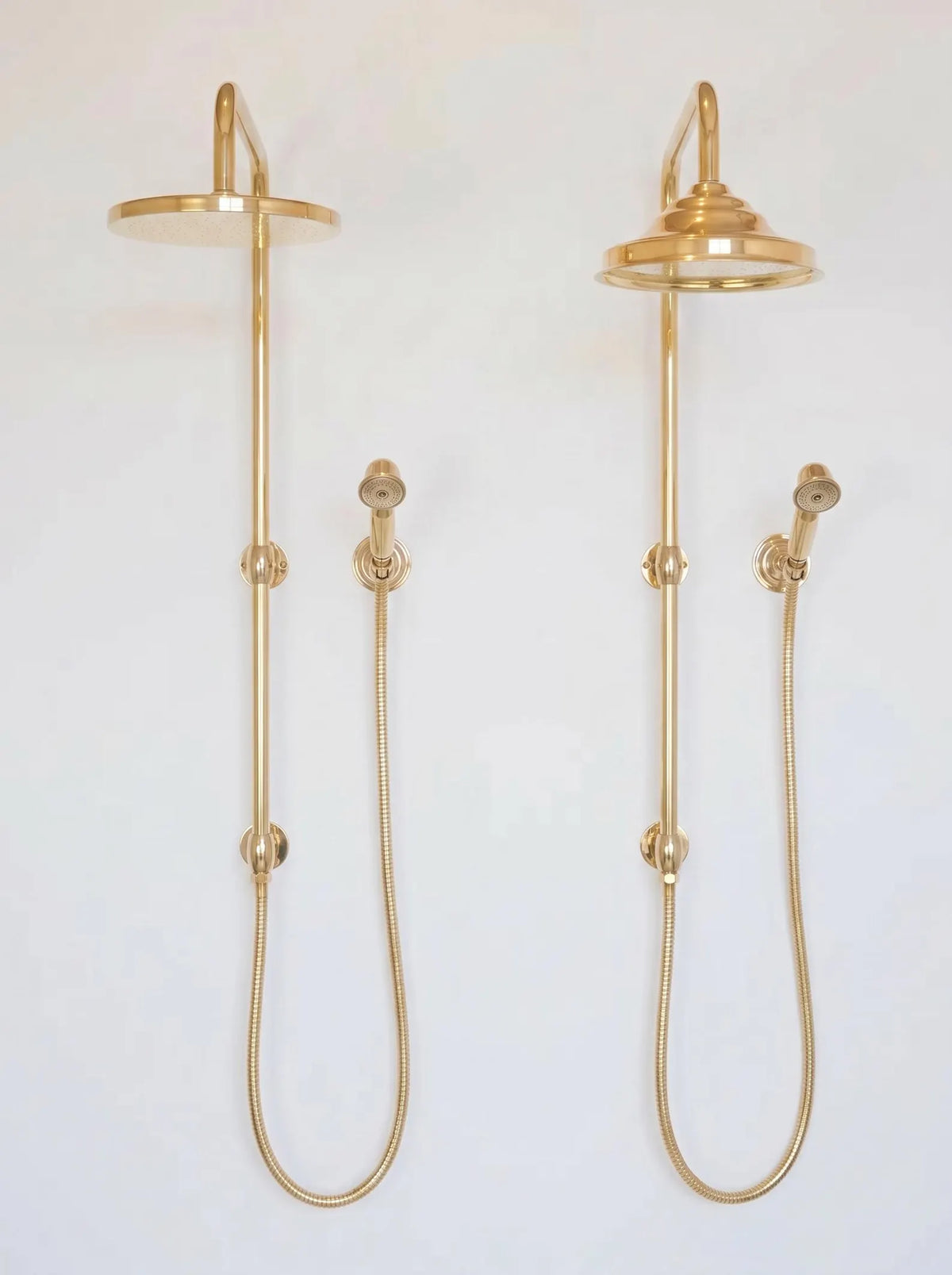 Unlacquered Brass Shower System Set-Rainfall Bathroom Shower Set.