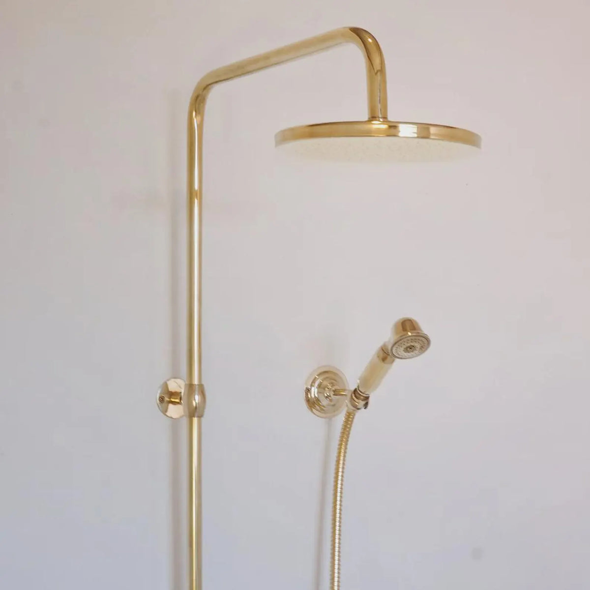 Unlacquered Brass Shower System Set-Rainfall Bathroom Shower Set.