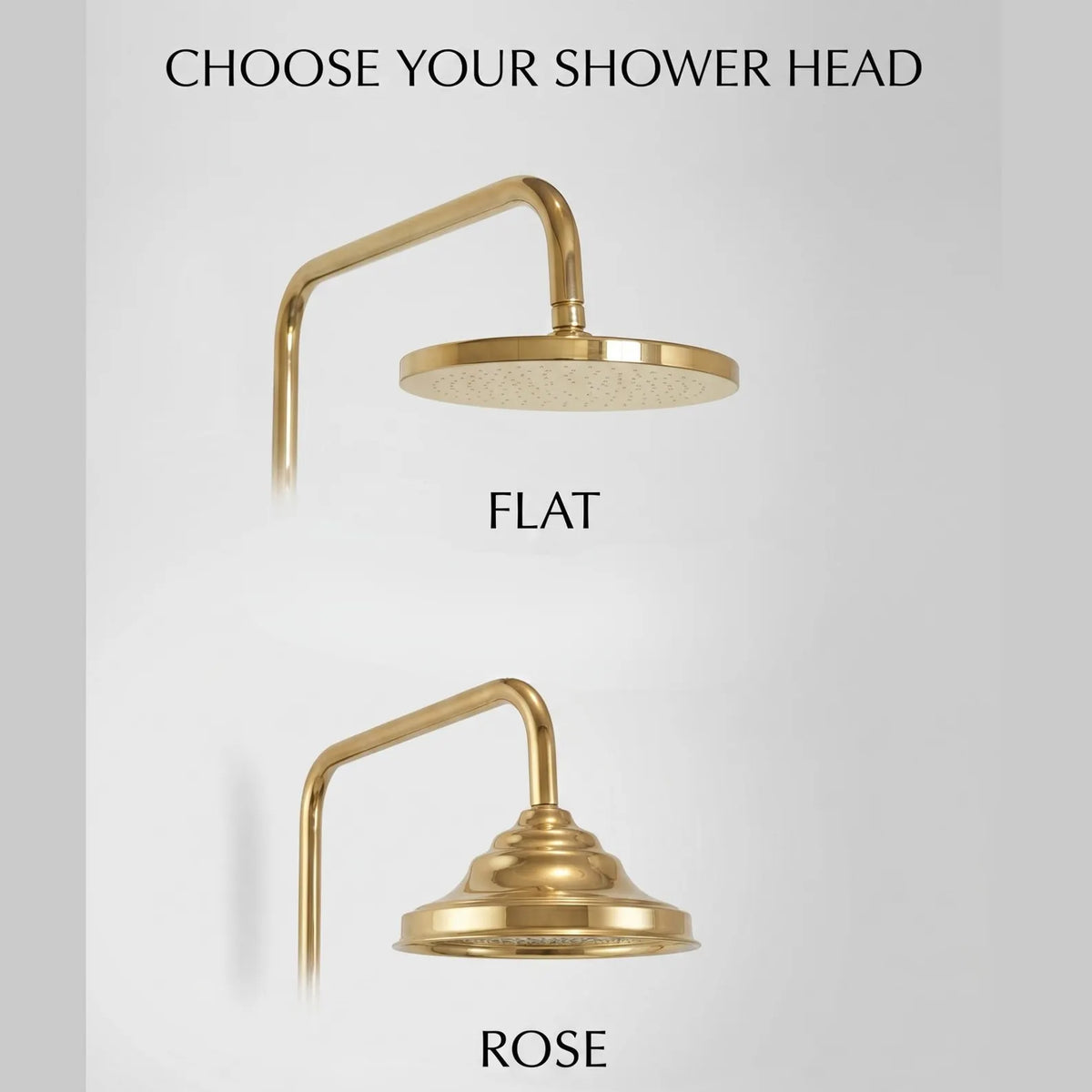 Unlacquered Brass Shower System Set-Rainfall Bathroom Shower Set.