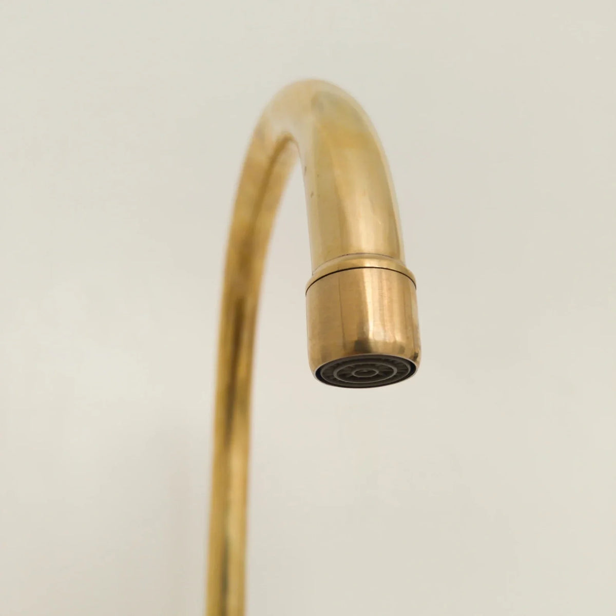 Unlacquered Solid Brass Bridge Faucet, Vintage Kitchen Sink Tap