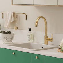 Brass Kitchen Faucet - Unlacquered Brass Kitchen Faucet ISF20