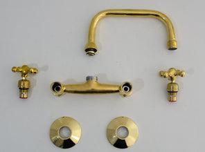 Brass Kitchen Faucet - Vintage Brass Kitchen Faucet ISF40