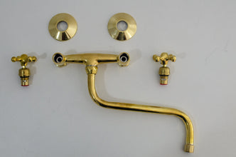 Antique Brass Kitchen Faucet - Wall Kitchen Faucet ISF41