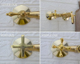Brass Wall Mount Kitchen Faucet - Antique Brass Kitchen Faucet ISF42