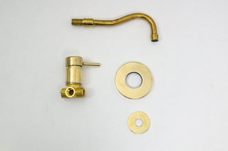 Antique Brass Tub Filler - Wall Mount Tub Faucet ISH07