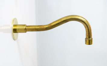Antique Brass Shower System - Tub Filler With Hand Shower ISH05