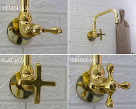 Brass Pot Filler - Unlacquered Brass Faucet ISF39